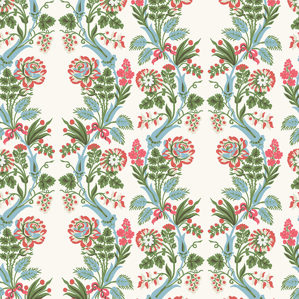 Battersea Blume Rot Tapete