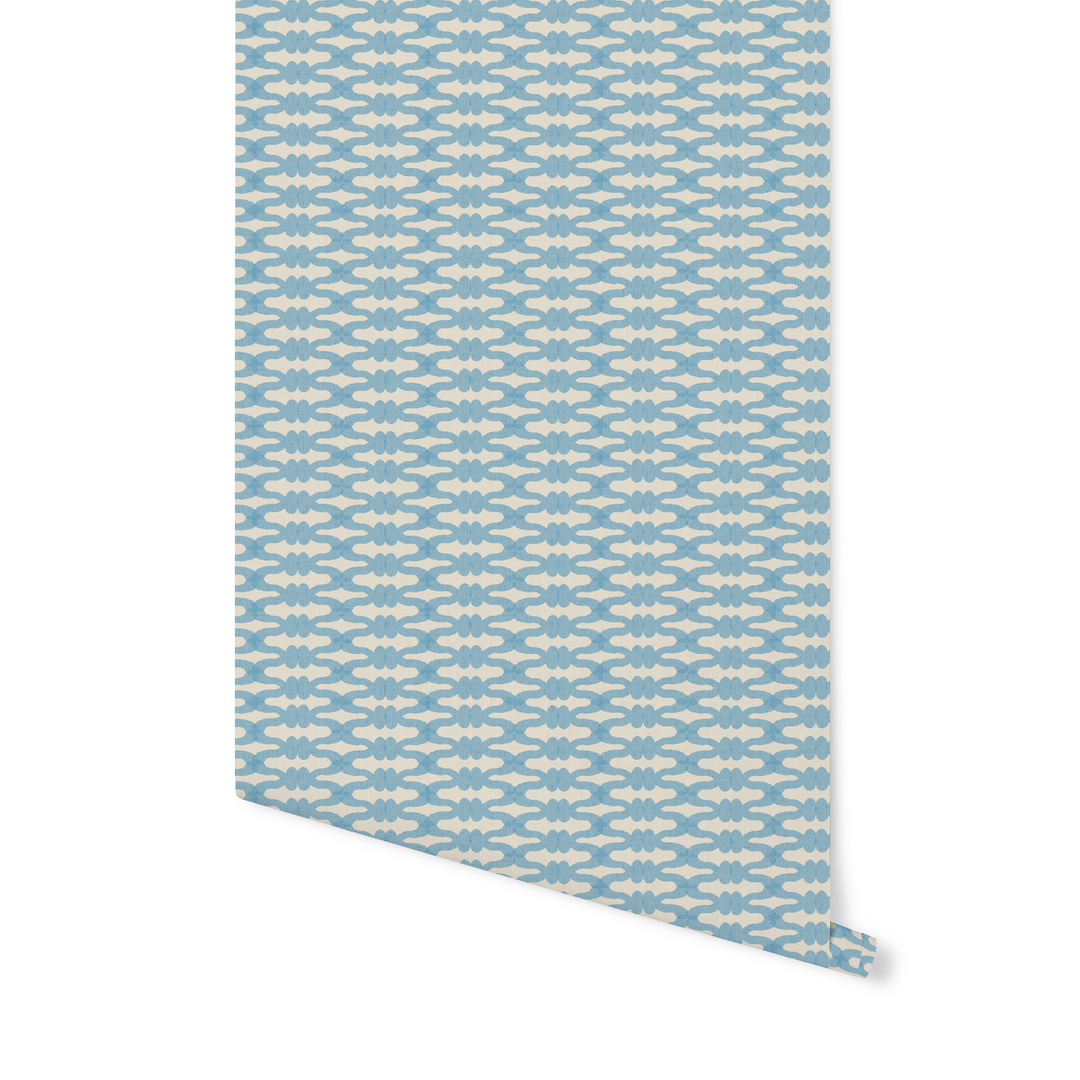 Knot blue wallpaper