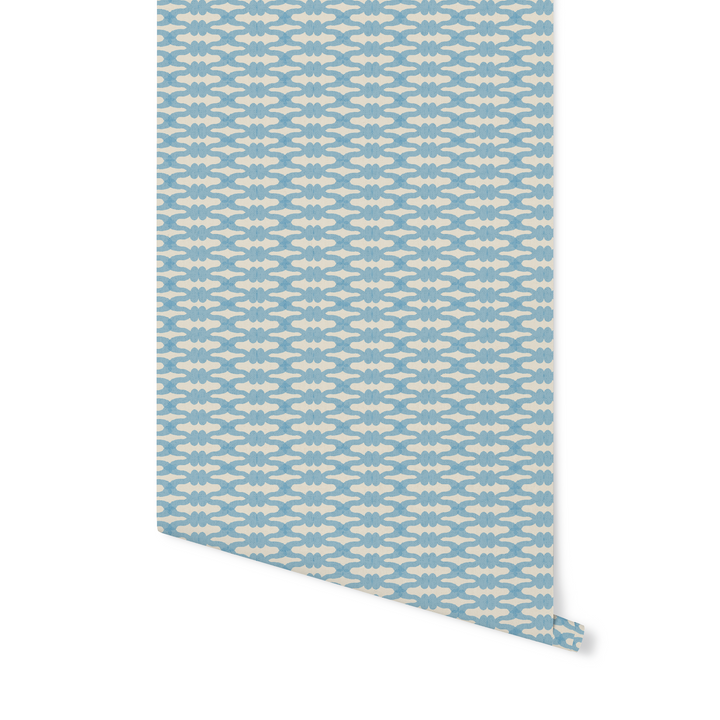 Knot blue wallpaper
