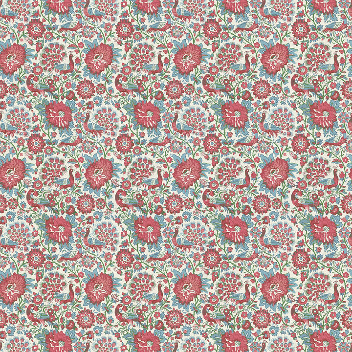 Carta da parati rossa Lilly