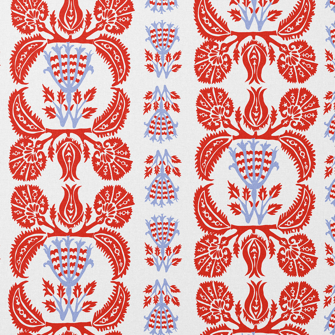 Ottoman Edge red