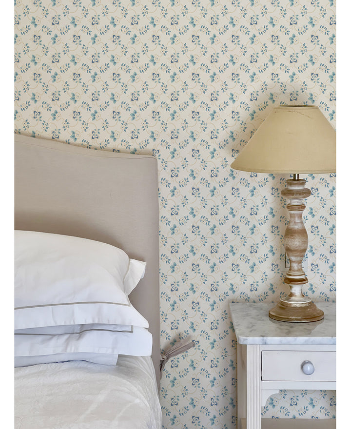 Pimlico blue wallpaper