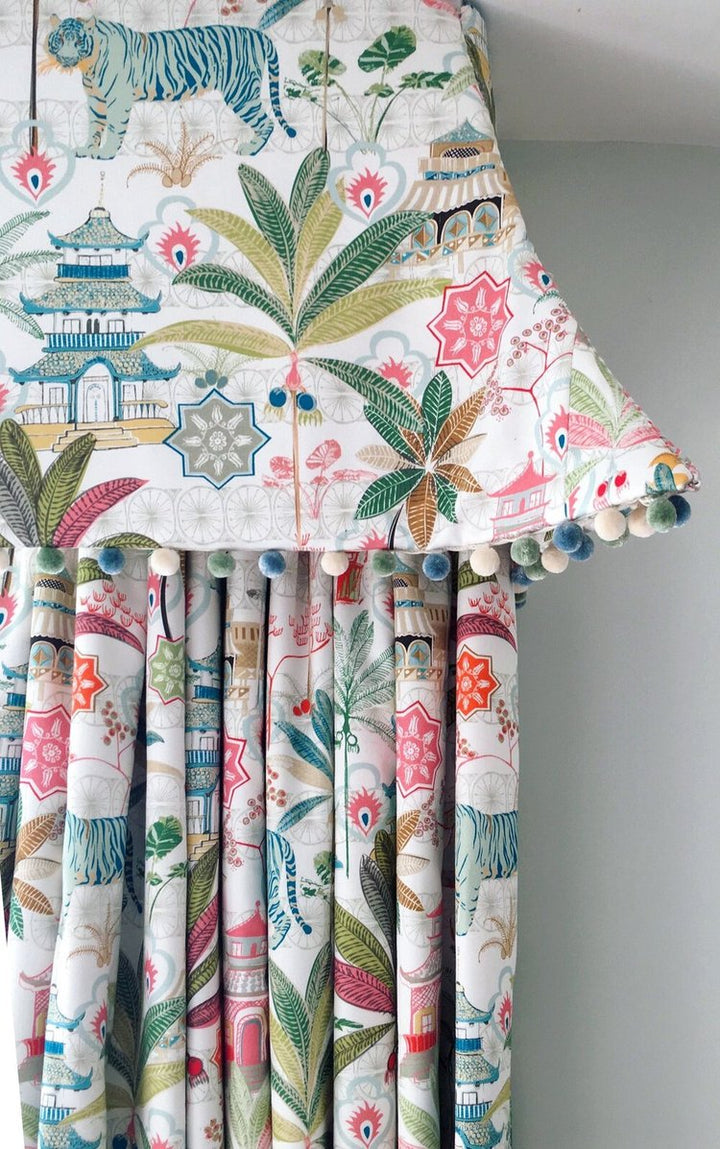 Tiger blue fabric