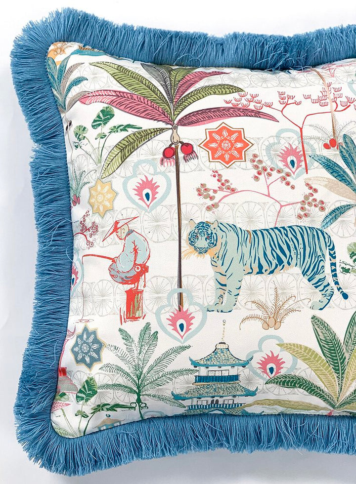 Tiger blue fabric