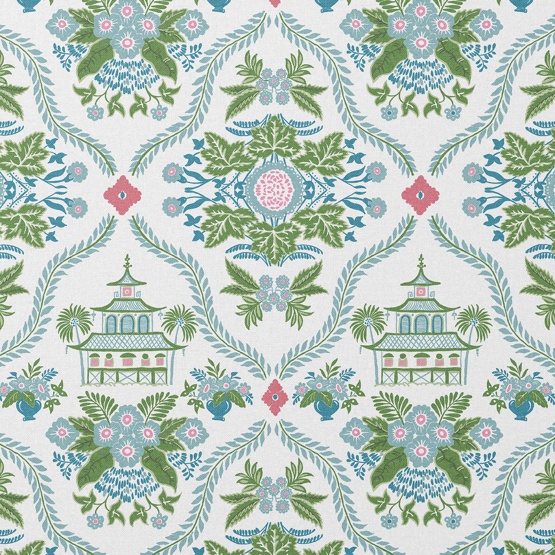 Alice green fabric combination
