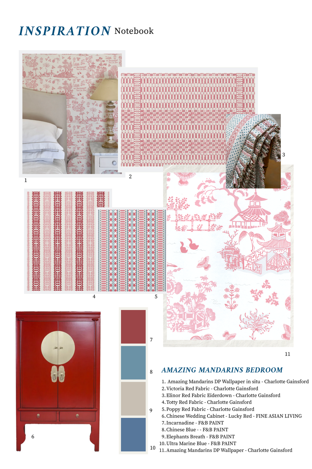 Chinese inspired bedroom