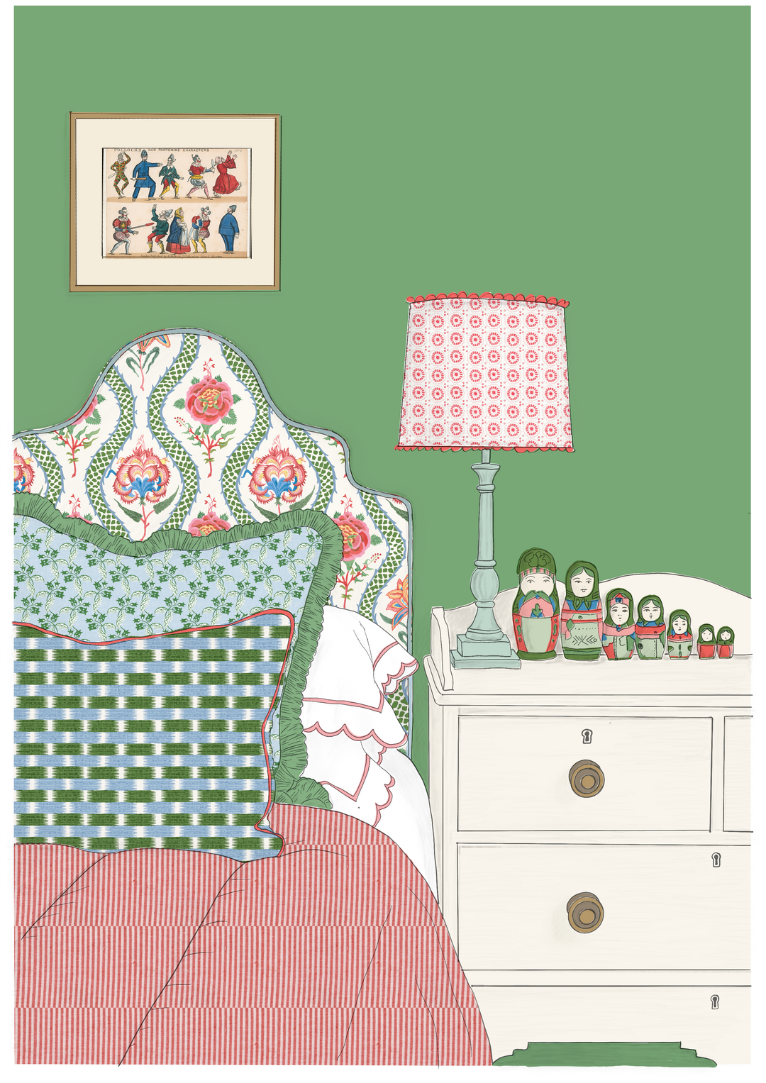 Room Scheme Chintzy green