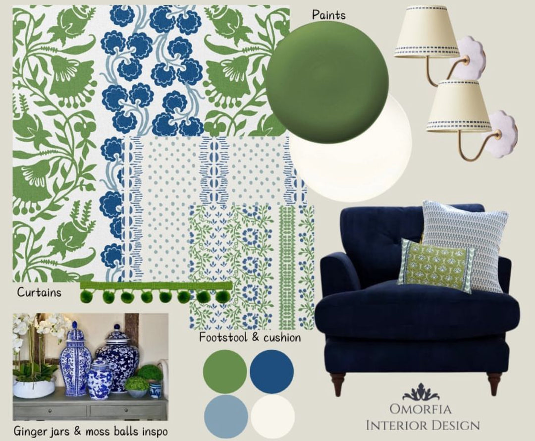 Mary green moodboard by Omorfia Interior design