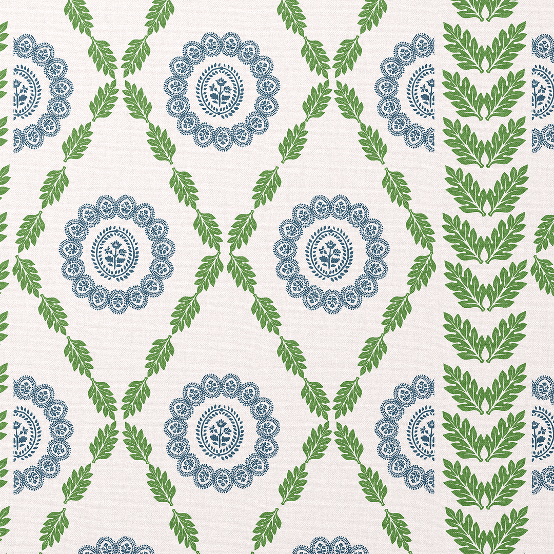 Piccadilly green fabric combinations