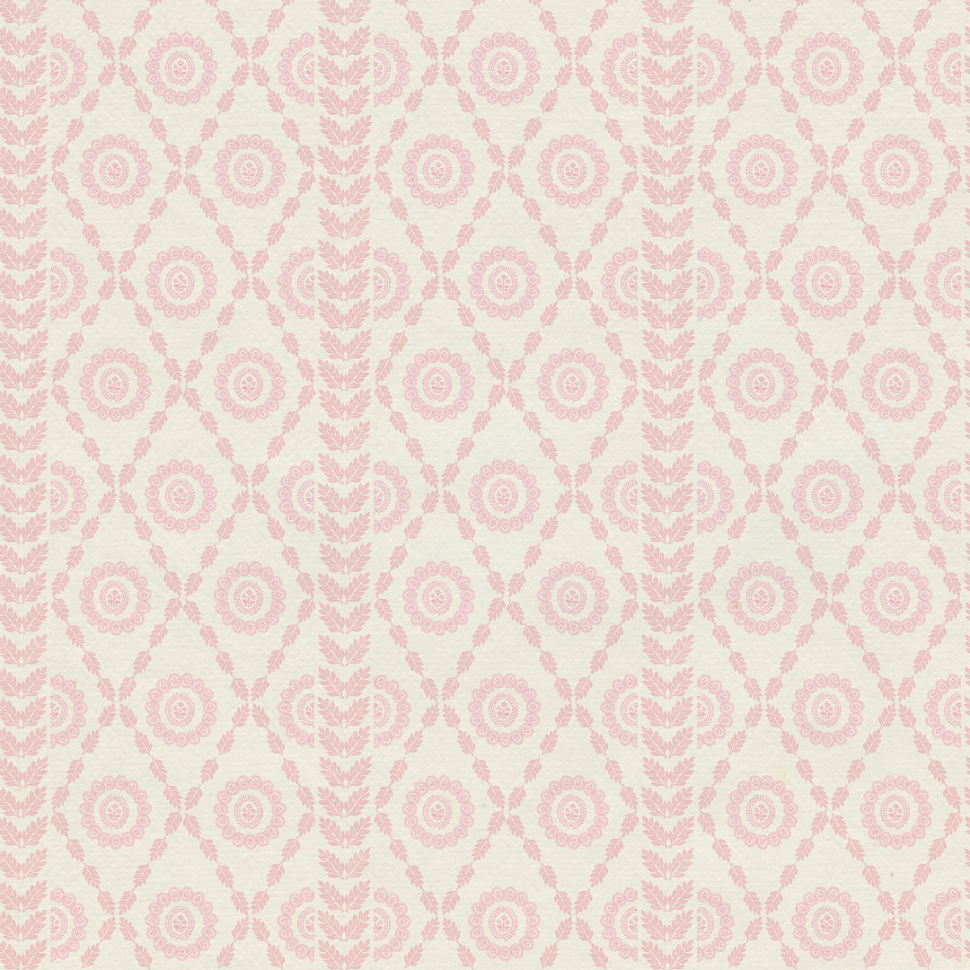 Piccadilly pink wallpaper shown in little Girls room