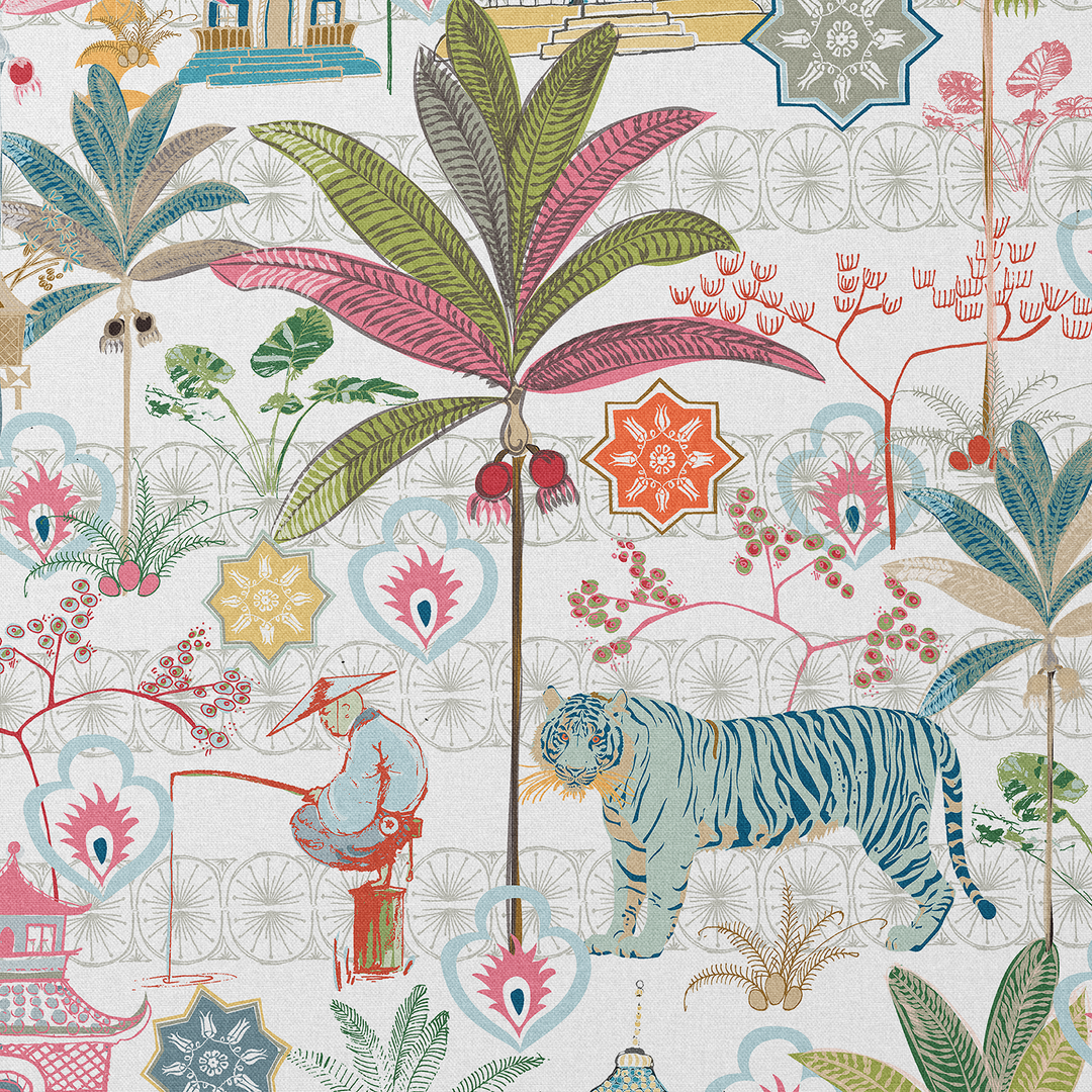 Tiger blue fabric combinations