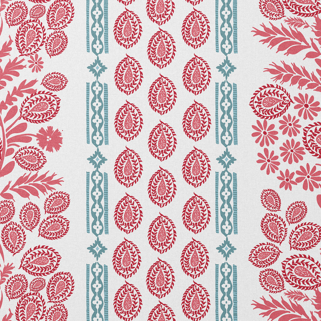 Red Beach red fabric combinations