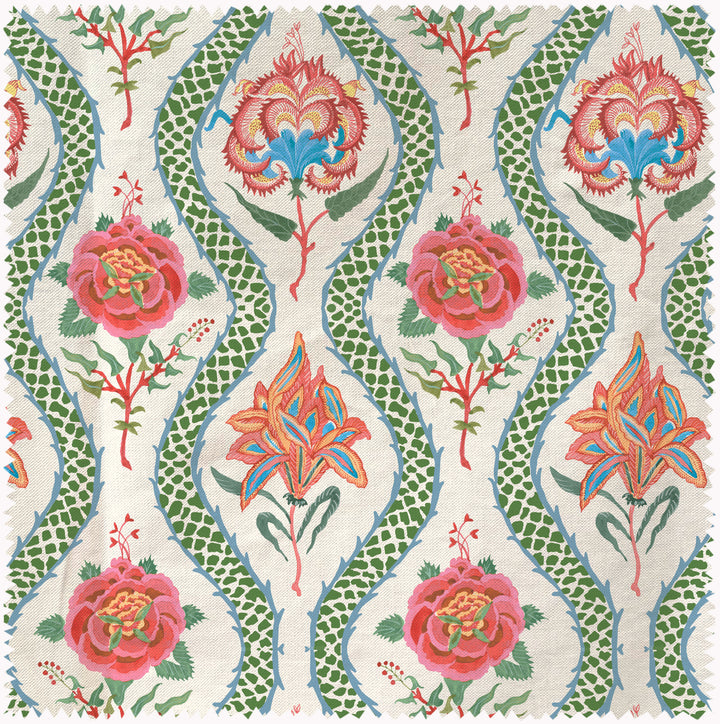 Chintzy green fabric