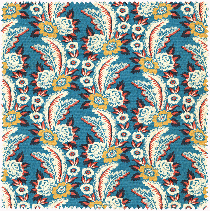 Cornflower blue fabric