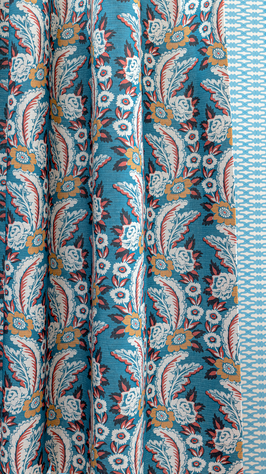 Cornflower blue fabric