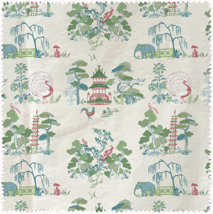 Dreaming Garden green fabric