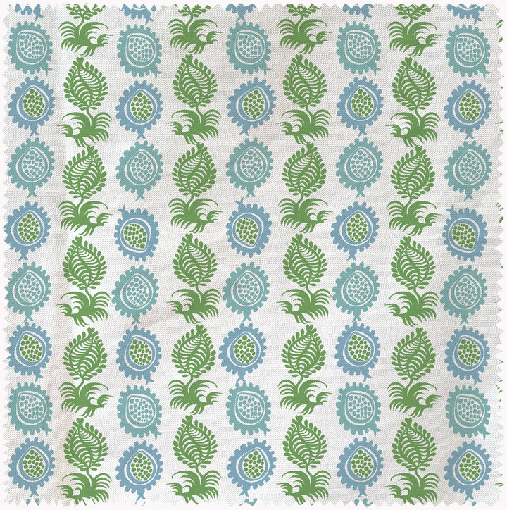 Eggs and Bacon olive fabric