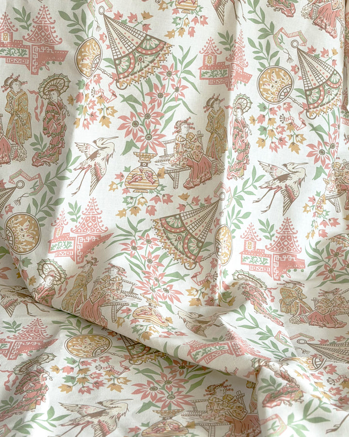 Oriental Gals pink fabric