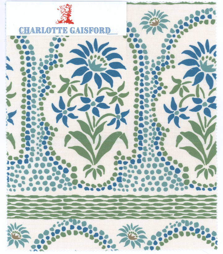 India Blue fabric
