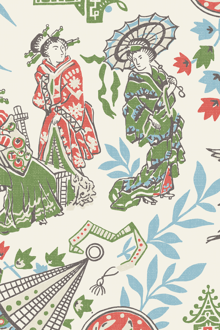 Papel pintado azul Singapore Sling