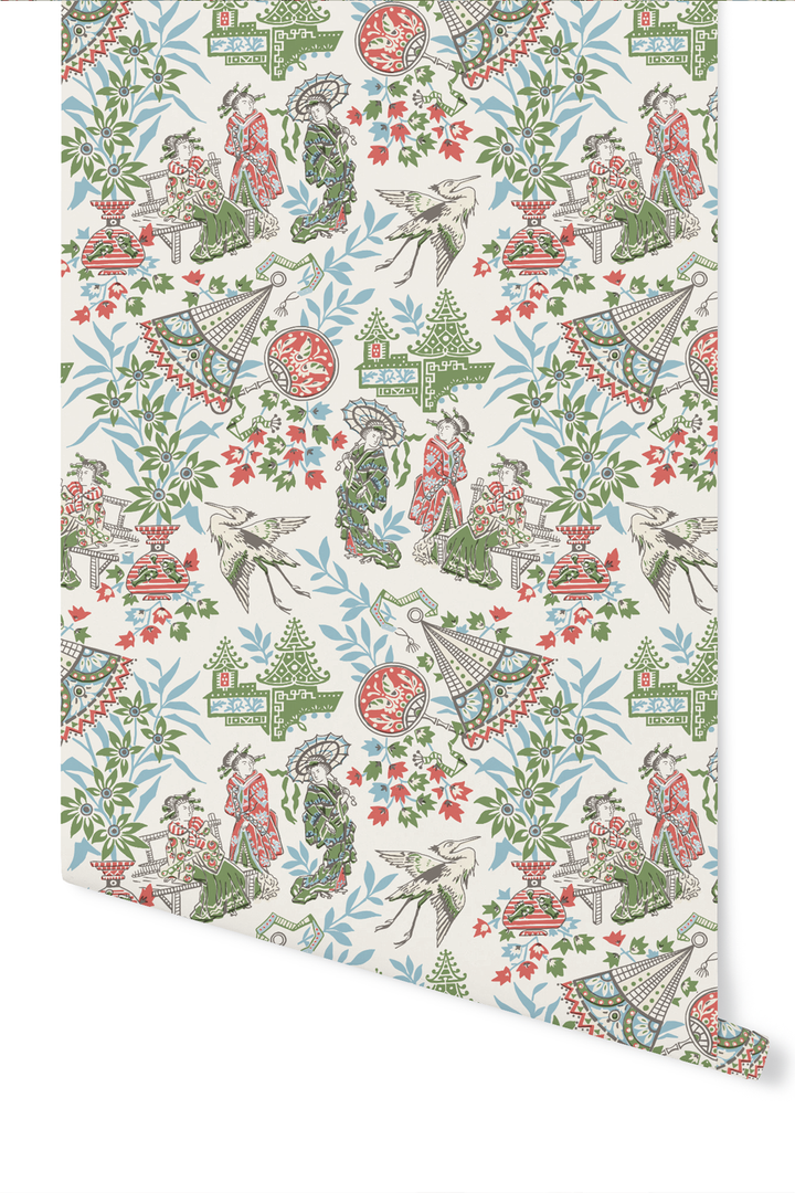 Papel pintado azul Singapore Sling