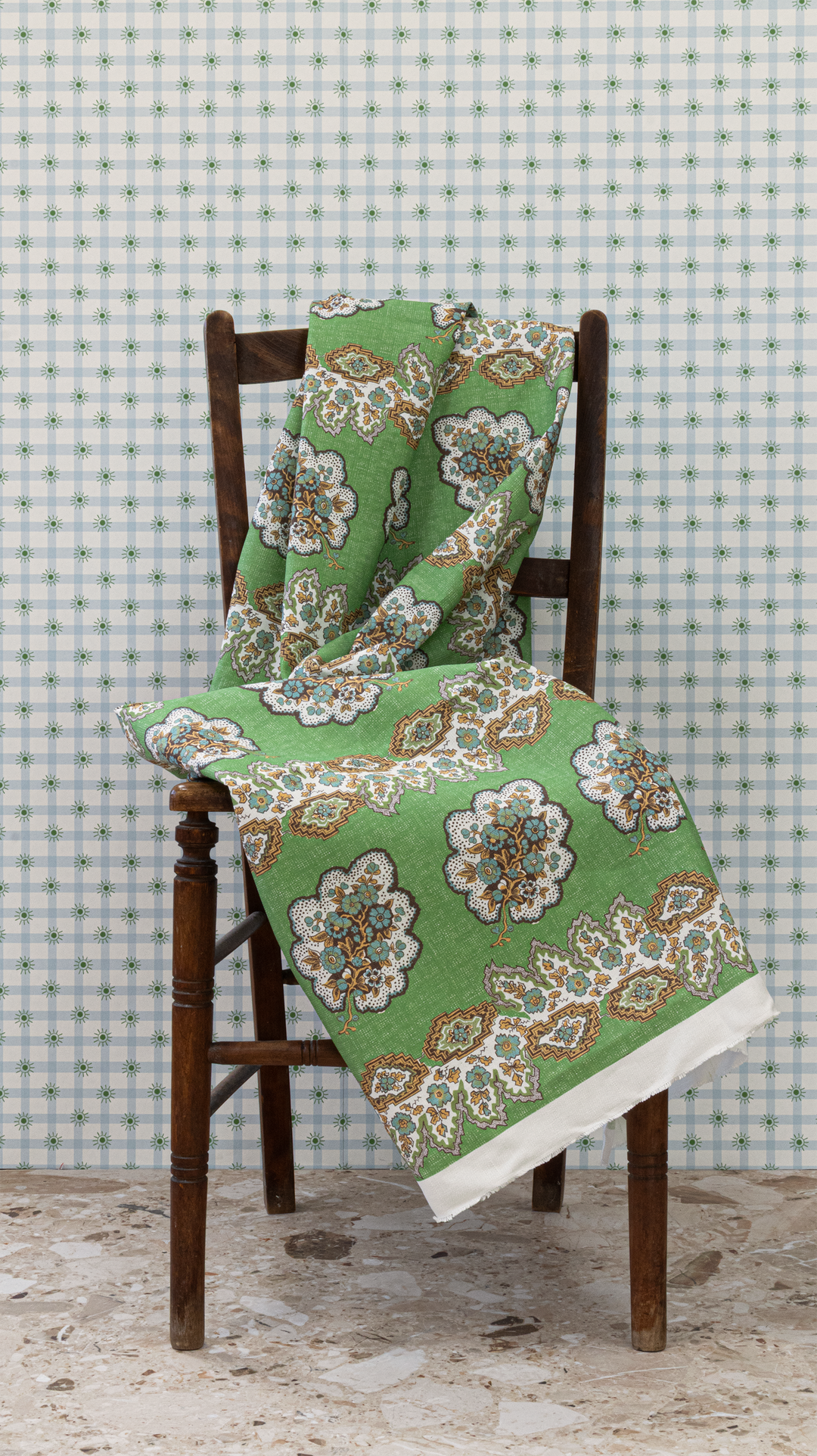 Pearl green fabric