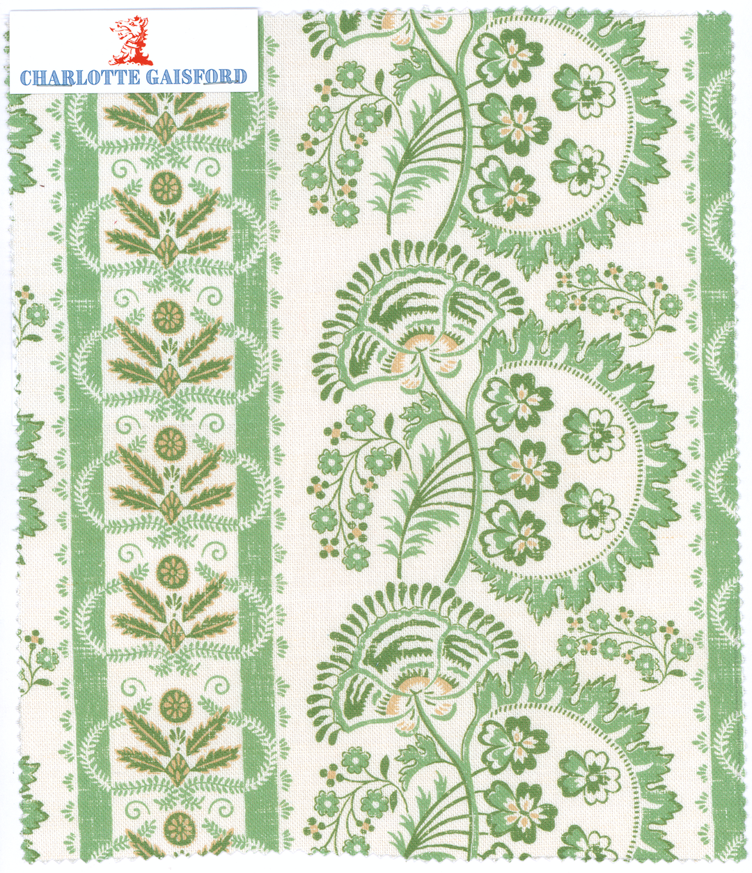 Serena green fabric