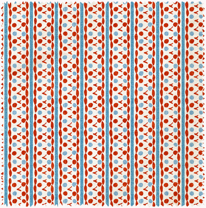 Sophie Stripe red fabric