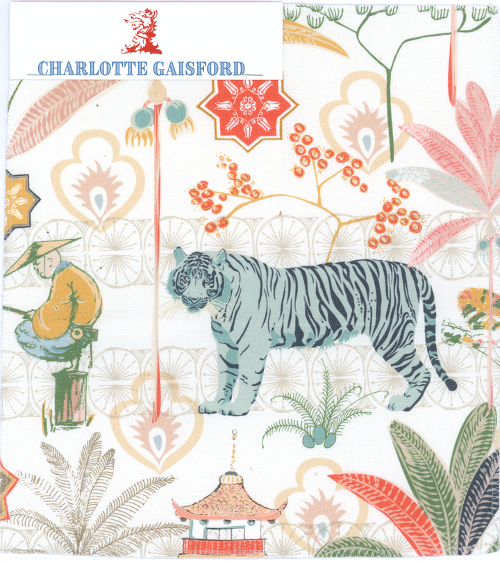 Tiger red fabric