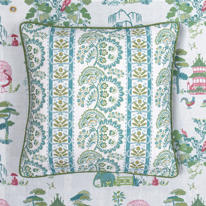 Serena aqua fabric