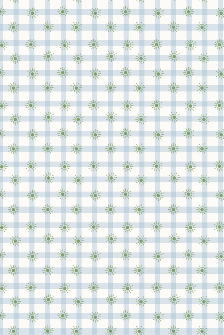 Belgravia blue wallpaper