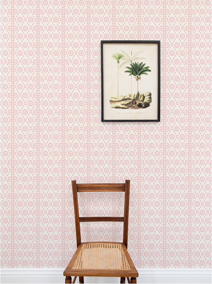Piccadilly pink wallpaper Sample